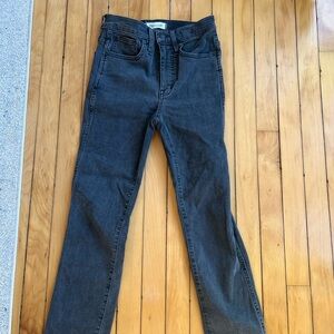 Madewell stovepipe jeans gray/black size 24